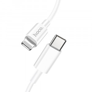 Cablu de Date Type-C la Lightning 18W, 3A, 1m - Hoco Swift PD (X36) - White - Img 3