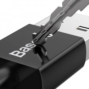 Cablu de Date USB la Micro-USB 2A, 1m - Baseus Superior (CAMYS-01) - Black - Img 2