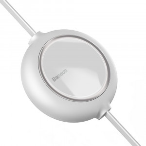 Cablu de Date USB la Type-C, Lightning, Micro-USB 3.5A, 1.2m - Baseus (CAMLT-MJ02) - White - Img 3