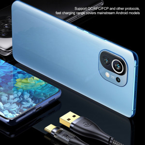 Cablu de Date USB la Type-C PD, 66W, 1.2m - USAMS Icy Series (US-SJ572) - Black - Img 3