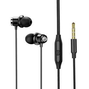 Casti Audio Stereo Jack cu Microfon, 1.2m - Yesido (YH-31) - Black - Img 1