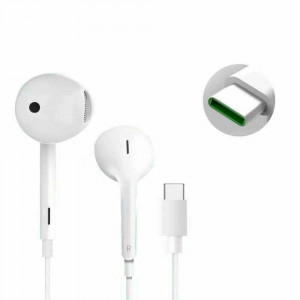 Casti Audio Type-C cu Microfon - Oppo (MH147) - White (Bulk Packing) - Img 2