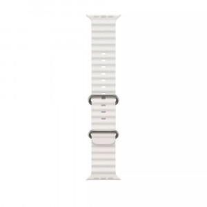 Curea pentru Apple Watch 1 / 2 / 3 / 4 / 5 / 6 / 7 / SE / 8 (38 / 40 / 41mm) - Techsuit Watchband (W038) - White - Img 3