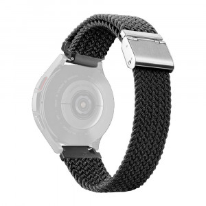 Curea pentru Samsung Galaxy Watch 4, Galaxy Watch Active 1 / 2 (40 mm / 44 mm), Huawei Watch GT / GT 2 / GT 3 (42 mm) - Dux Ducis Mixture II Version - Black - Img 2