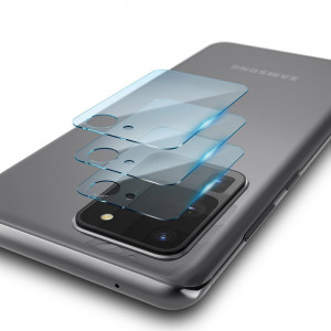 Folie Camera pentru Samsung Galaxy S20 Ultra 4G / S20 Ultra 5G (set 3) - Ringke IDGL - Clear - Img 2