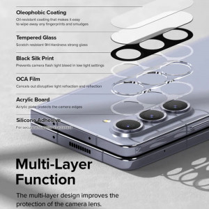 Folie Camera telefon Samsung Galaxy Z Fold5 (set 2) - Ringke Camera Protector Glass - Black - Img 4