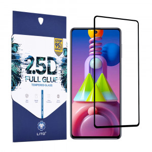 Folie protectie telefon Samsung Galaxy A71 4G / M51 / Note 10 Lite - Lito 2.5D FullGlue Glass - Black - Img 1