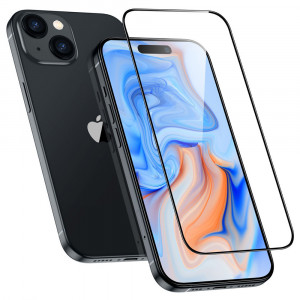 Folie telefon iPhone 15 - ESR Armorite Screen Protector - Black - Img 3