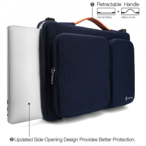 Geanta Laptop 16" - Tomtoc Defender Laptop Briefcase (A42F2B1) - Blue - Img 4
