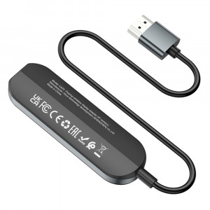 Hoco - Audio & Video Adapter (UA23) - Wireless to HDMI 4K@30Hz, Type-C Cable for Charging, Compatible with Apple Only - Black - Img 4