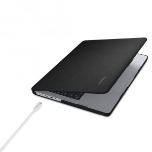 Husa Macbook Pro 14 (2021 / 2022 / 2023) - Spigen Urban Fit - Black - Img 3