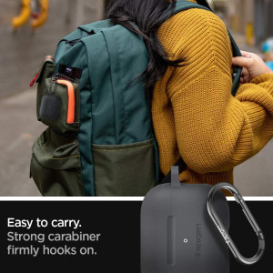Husa pentru AirPods Pro - Spigen Silicone Fit - Charcoal - Img 4