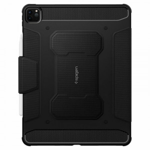 Husa pentru Apple iPad Pro 12.9 (2021 / 2022) - Spigen Rugged Armor Pro - Black - Img 2