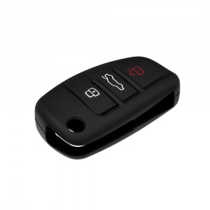 Husa pentru cheie Audi A1, A2, A3, A4, A5, A6, A8 - Techsuit Car Key Case (1009.01) - Black - Img 3