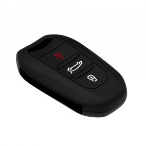 Husa pentru cheie Peugeot 3008, 5008/Citroen C3, C4, C5, C6, DS/Opel Astra, Corsa, Mokka, Crossland X, Grandland X - Techsuit Car Key Case (1002.05) - Black - Img 4