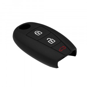 Husa pentru cheie Suzuki SX4 S-Cros, Kizashi, Ciaz - Techsuit Car Key Case (1018.05) - Black - Img 3