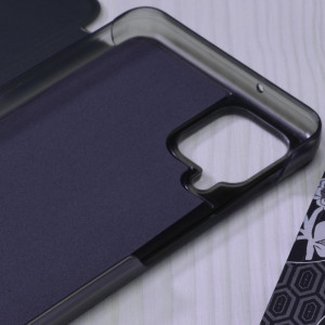 Husa Samsung Galaxy A12 / A12 Nacho Eco Leather View Flip Tip Carte - Dark Blue - Img 3