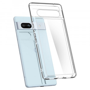 Husa telefon Google Pixel 7a - Spigen Ultra Hybrid - Clear - Img 3