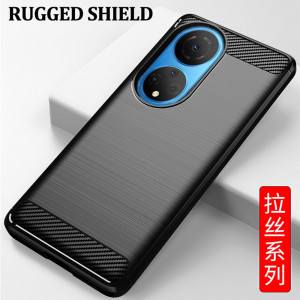 Husa telefon Honor X7 - Techsuit Carbon Silicone - Black - Img 4