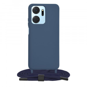 Husa telefon Honor X7a - Techsuit Crossbody Lanyard - Blue - Img 1
