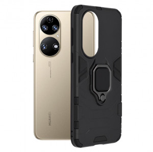 Husa telefon Huawei P50 - Techsuit Silicone Shield - Black - Img 1