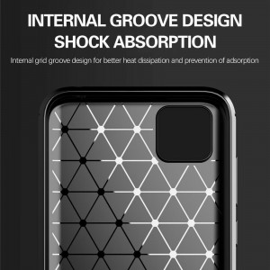 Husa telefon Huawei Y5p - Techsuit Carbon Silicone - Black - Img 4