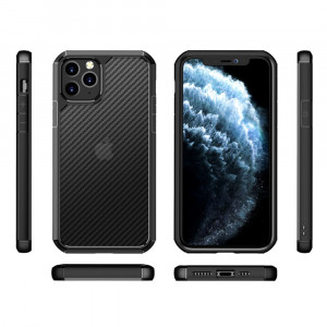 Husa telefon iPhone 11 Pro - Techsuit Carbon Fuse - Black - Img 4