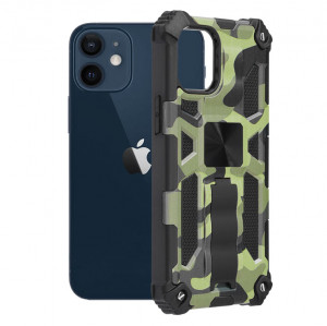 Husa telefon iPhone 12 mini - Techsuit Blazor Series - Camo Lime - Img 1