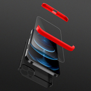 Husa telefon Iphone 12 Pro Max + Folie - GKK 360 - Black - Img 4
