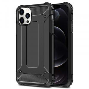 Husa telefon iPhone 13 Pro Max - Techsuit Hybrid Armor - Black - Img 1