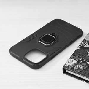 Husa telefon iPhone 13 Pro Max - Techsuit Silicone Shield - Black - Img 3