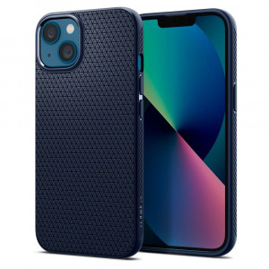 Husa telefon iPhone 13 - Spigen Liquid Air - Navy Blue - Img 1