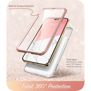 Husa telefon iPhone 14 Pro Max - I-Blason Cosmo - Marble - Img 4