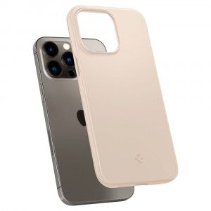 Husa telefon iPhone 14 Pro Max - Spigen Thin Fit - Sand Beige - Img 2