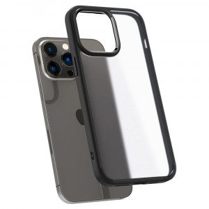 Husa telefon iPhone 14 Pro - Spigen Ultra Hybrid - Frost Black - Img 2