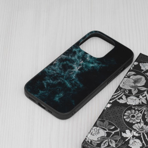 Husa telefon iPhone 14 Pro - Techsuit Glaze Series - Blue Nebula - Img 4
