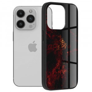 Husa telefon iPhone 14 Pro - Techsuit Glaze Series - Red Nebula - Img 1