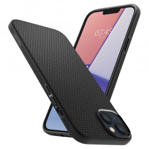 Husa telefon iPhone 14 - Spigen Liquid Air - Matte Black - Img 3