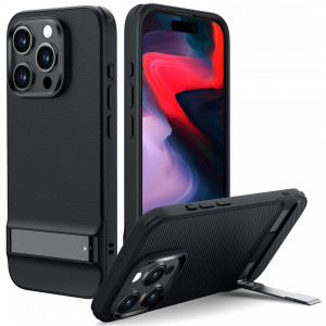 Husa telefon iPhone 15 Pro Max - ESR Air Shield Boost Kickstand - Translucent Black