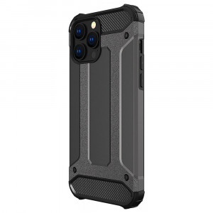 Husa telefon iPhone 15 Pro Max - Techsuit Hybrid Armor - Black - Img 2