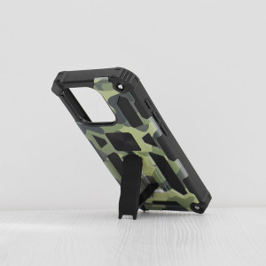 Husa telefon iPhone 15 Pro - Techsuit Blazor Series - Camo Lime - Img 3