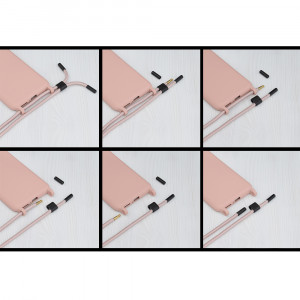 Husa telefon iPhone 15 Pro - Techsuit Crossbody Lanyard - Pink - Img 3