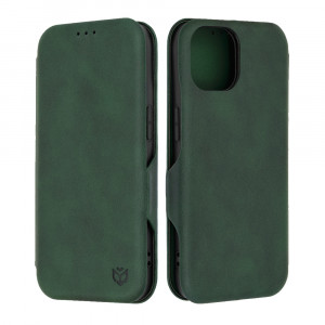 Husa telefon iPhone 15 Techsuit Safe Wallet Plus, Green - Img 1