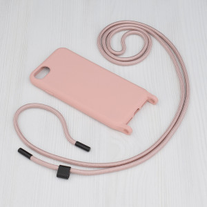 Husa telefon iPhone SE 2, SE 2020 / SE 3, SE 2022 - Techsuit Crossbody Lanyard - Pink - Img 2