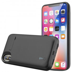 Husa telefon iPhone X / XS cu Baterie de 5000mAh - Techsuit Power Pro - Black - Img 3