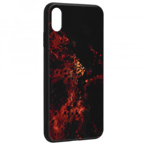 Husa telefon iPhone X / XS - Techsuit Glaze Series - Red Nebula - Img 2