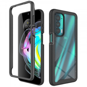 Husa telefon Motorola Edge 20 + Folie - Techsuit Defense360 Pro - Black - Img 1