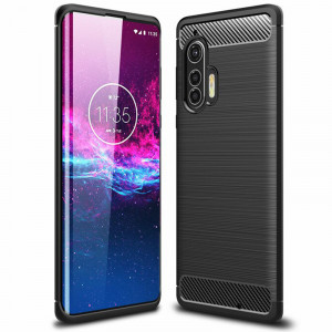Husa telefon Motorola Edge Plus - Techsuit Carbon Silicone - Black