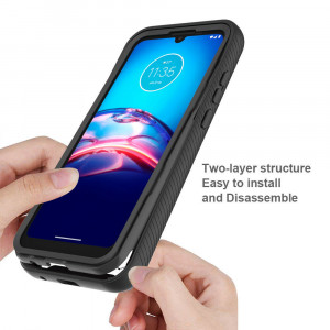 Husa telefon Motorola Moto E6i / Moto E6s 2020 + Folie - Techsuit Defense360 Pro - Black - Img 2
