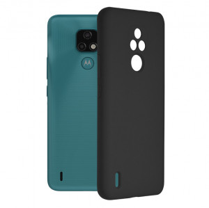 Husa telefon Motorola Moto E7 - Techsuit Soft Edge Silicone - Black